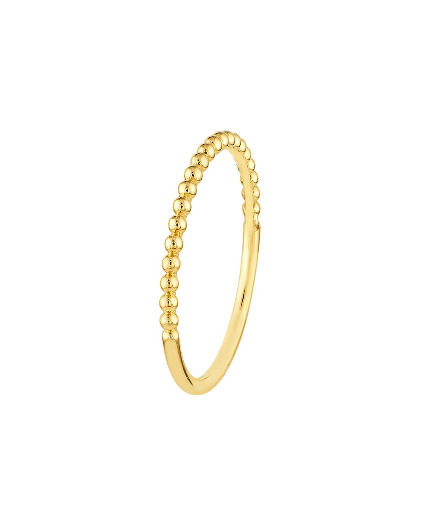 Pure Gold 14k Single Row Ring