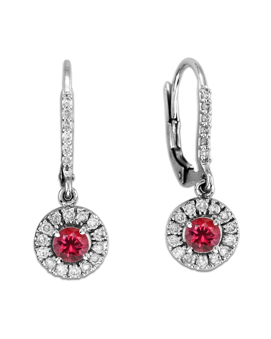 Diana M. Fine Jewelry 14K 1.55 ct. tw. Diamond & Ruby Drop Earrings