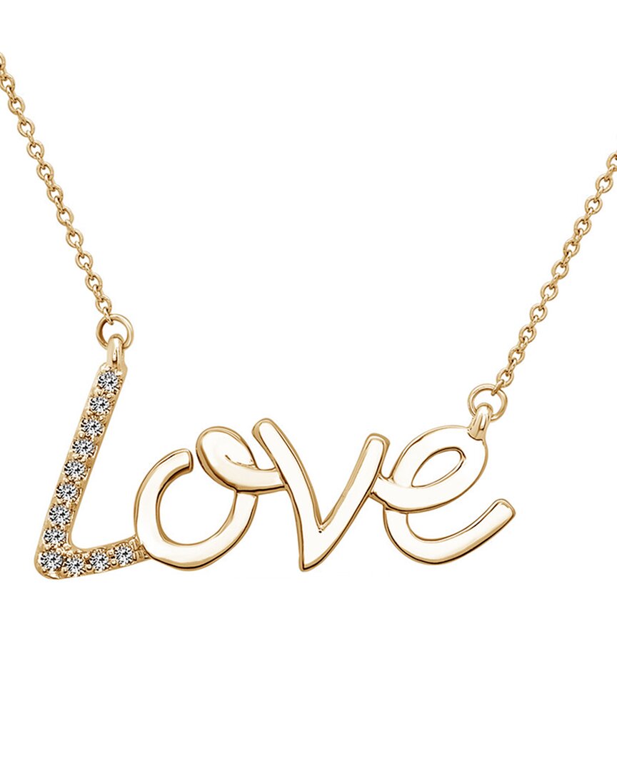 Diana M. Fine Jewelry 14K 0.12 ct. tw. Diamond Love Pendant Necklace