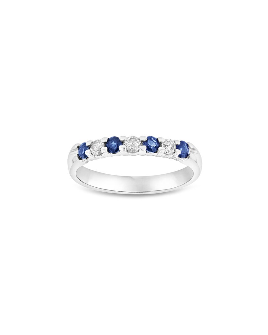 Diana M. Fine Jewelry 14k 0.78 Ct. Tw. Diamond & Sapphire Ring