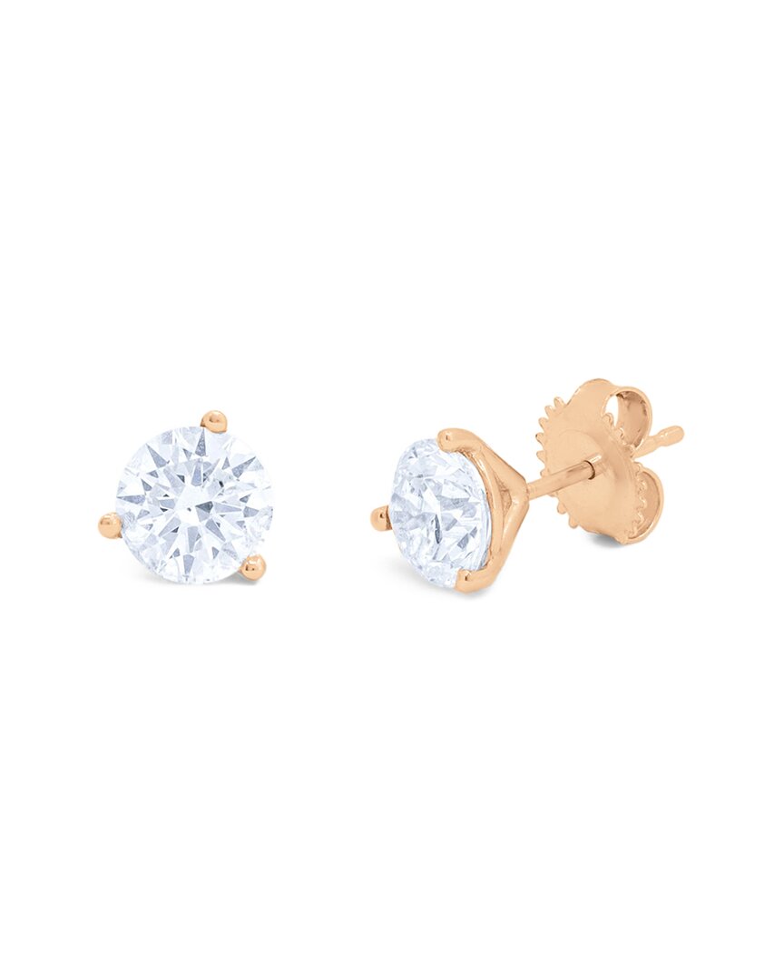 Diana M. Fine Jewelry 14k Rose Gold 2.00 Ct. Tw. Diamond Studs