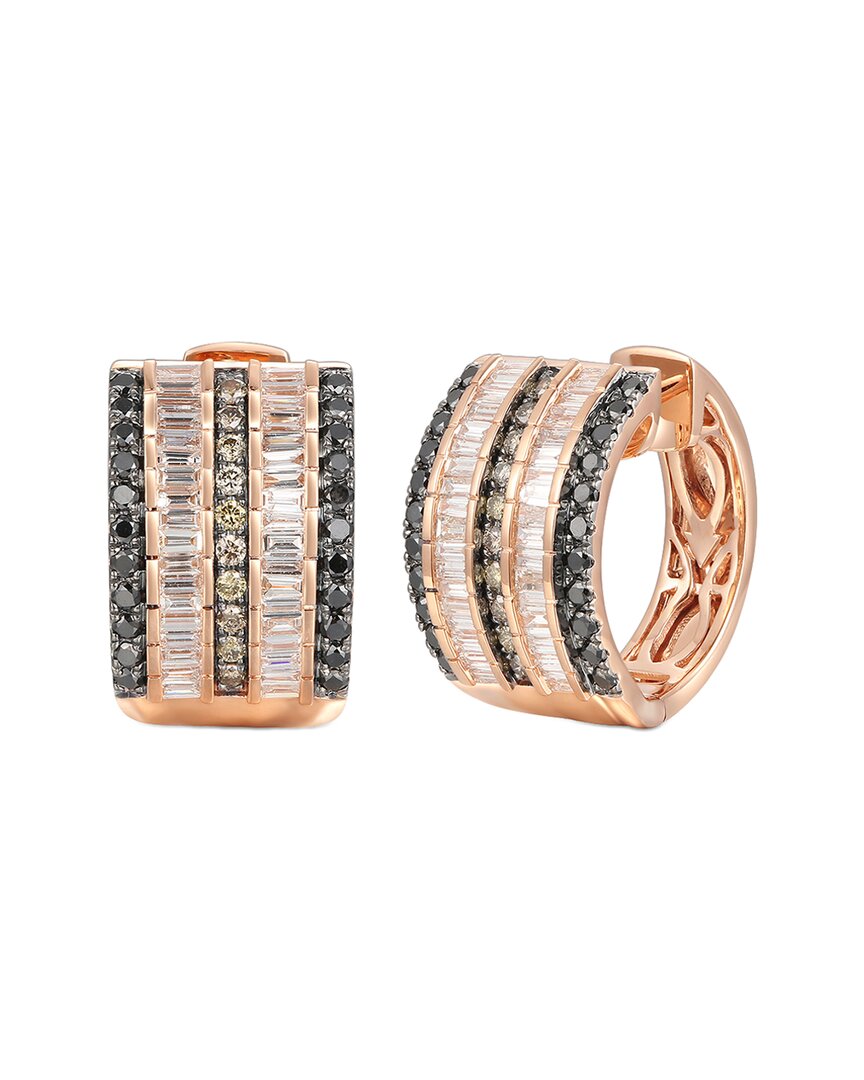 Le Vian Vanilla Diamonds 14k Rose Gold 1.37 Ct. Tw. Diamond Huggie Earrings