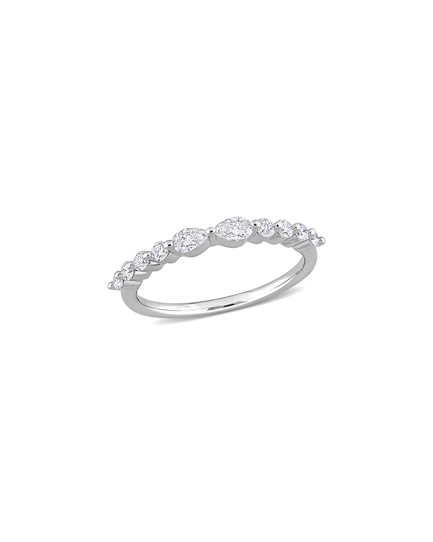 Lab Grown Diamonds Silver 0.62 Ct. Tw. Lab Grown Diamond Ring