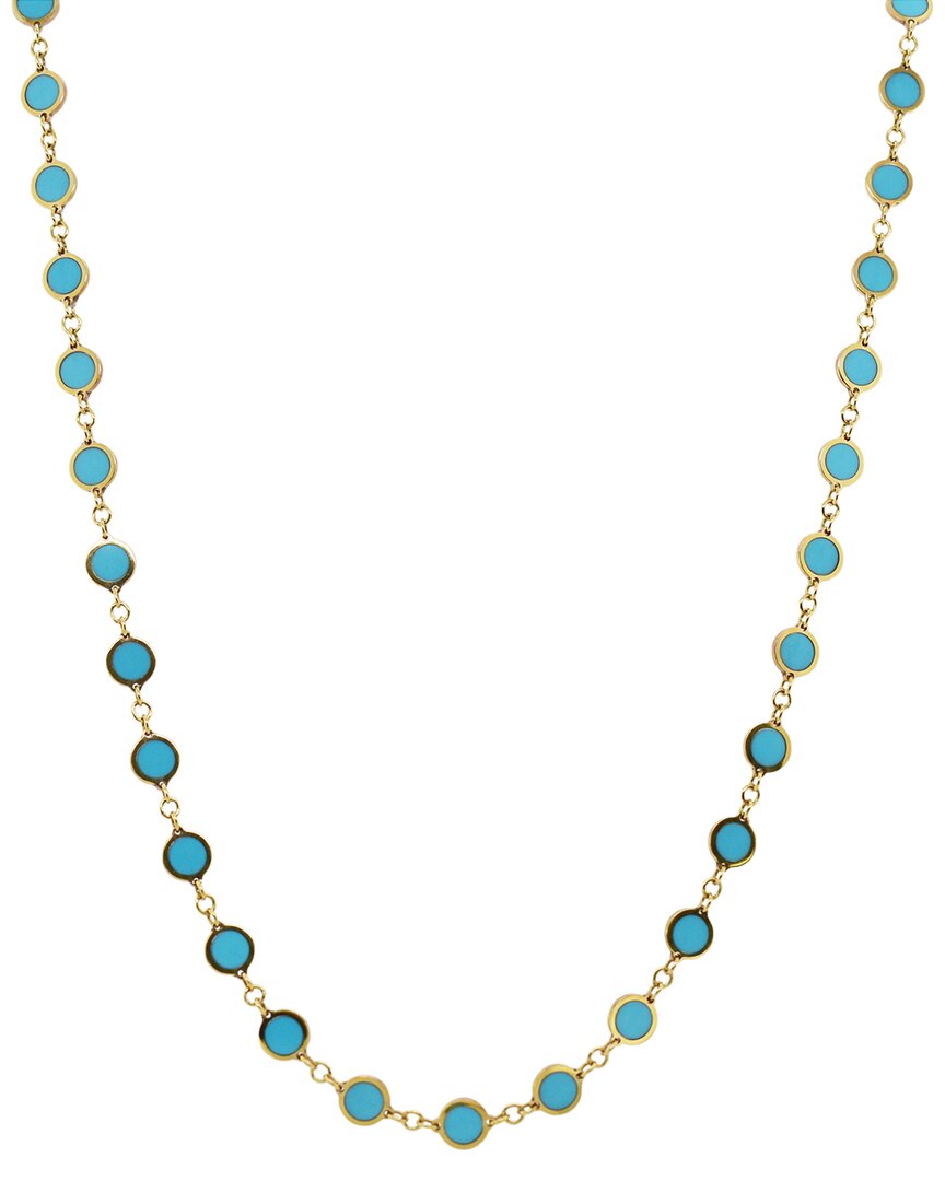 Sabrina Designs 14k Turquoise Circle Station Necklace