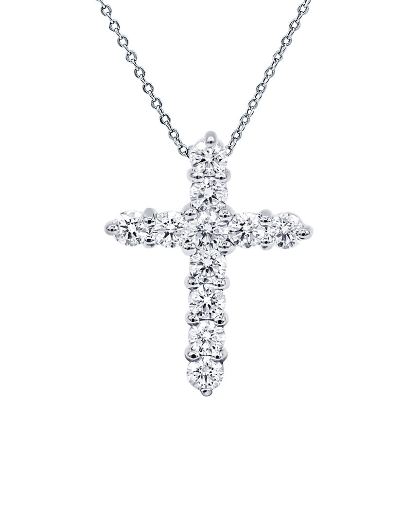 Diana M. Fine Jewelry 18K 1.00 ct. tw. Diamond Cross Necklace