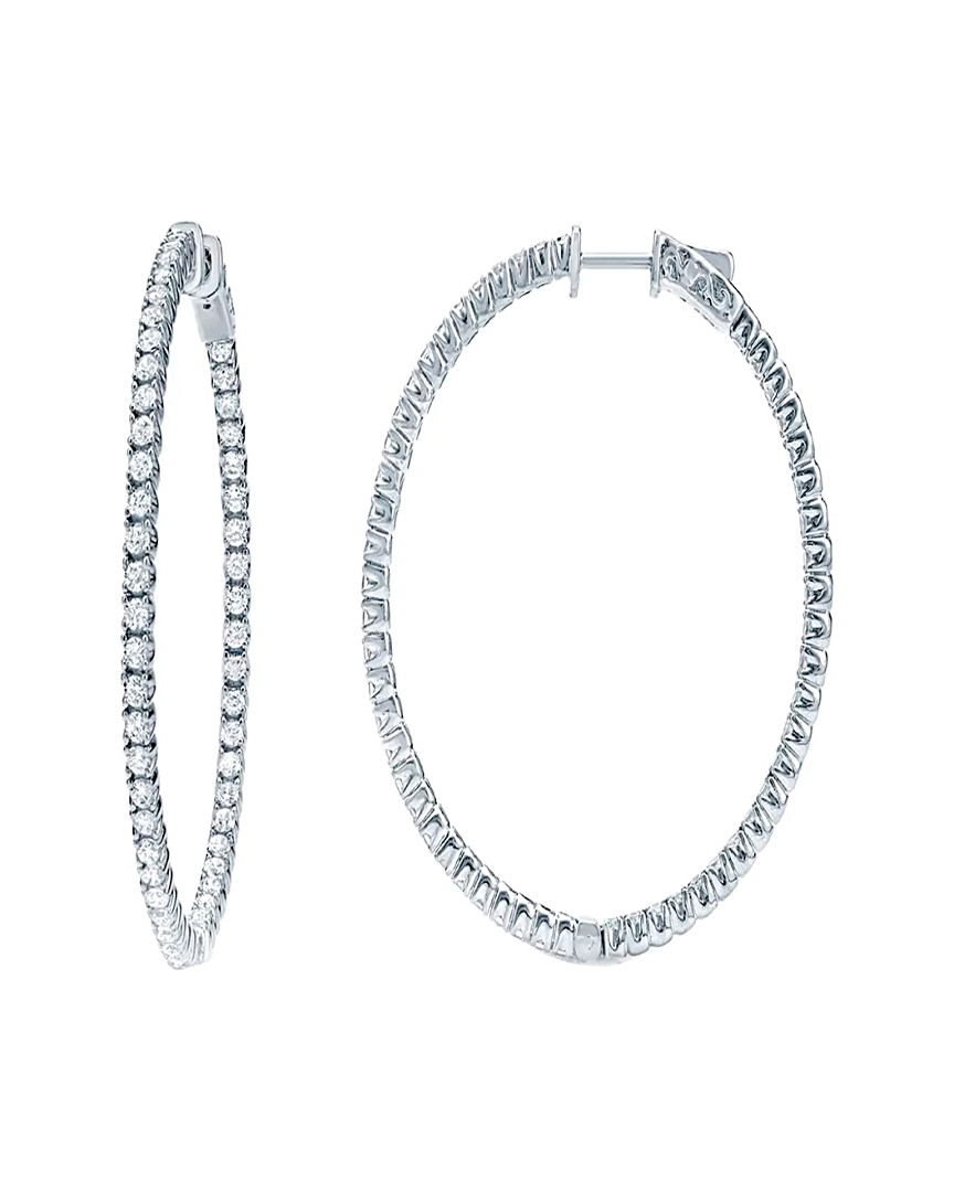 Diana M. Fine Jewelry 18k 1.60 Ct. Tw. Diamond Hoops