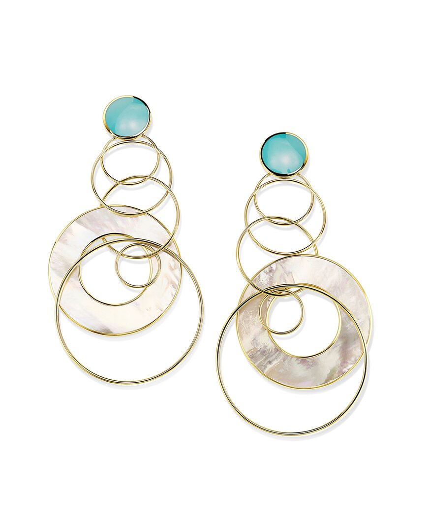Ippolita Polished Rock Candy 18k 29.00 Ct. Tw. Pearl Slice Earrings In Gold