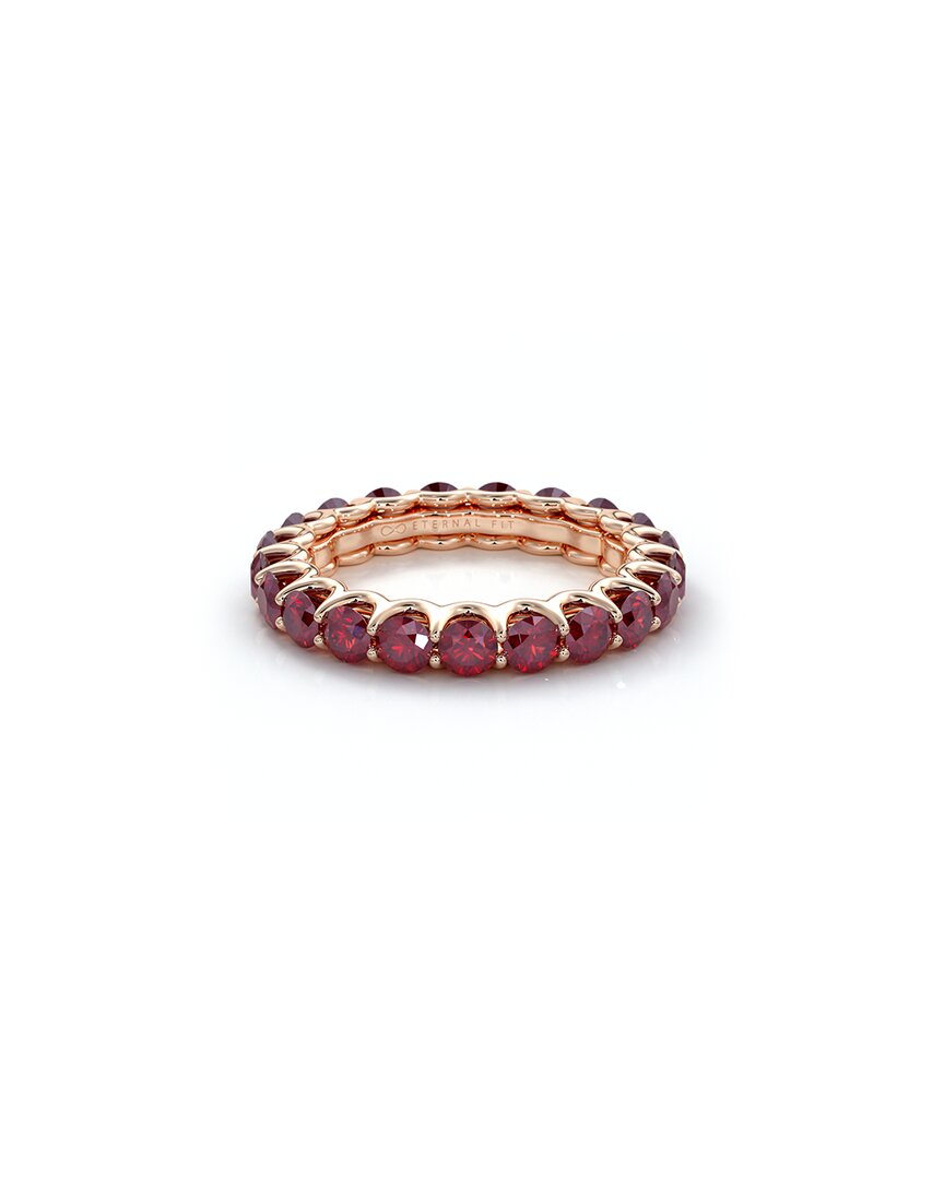 The Eternal Fit 14k Rose Gold 3.10 Ct. Tw. Ruby Eternity Ring
