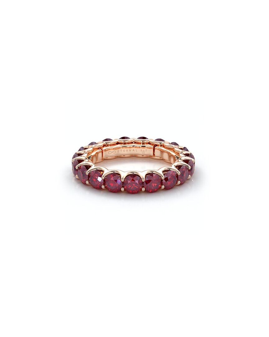 Shop The Eternal Fit 14k Rose Gold 3.60 Ct. Tw. Ruby Eternity Ring