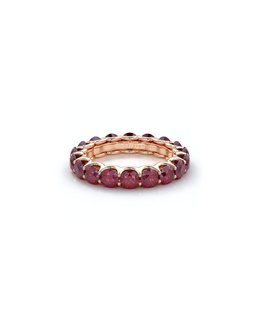 The Eternal Fit 14k Rose Gold 4.25 Ct. Tw. Ruby Eternity Ring