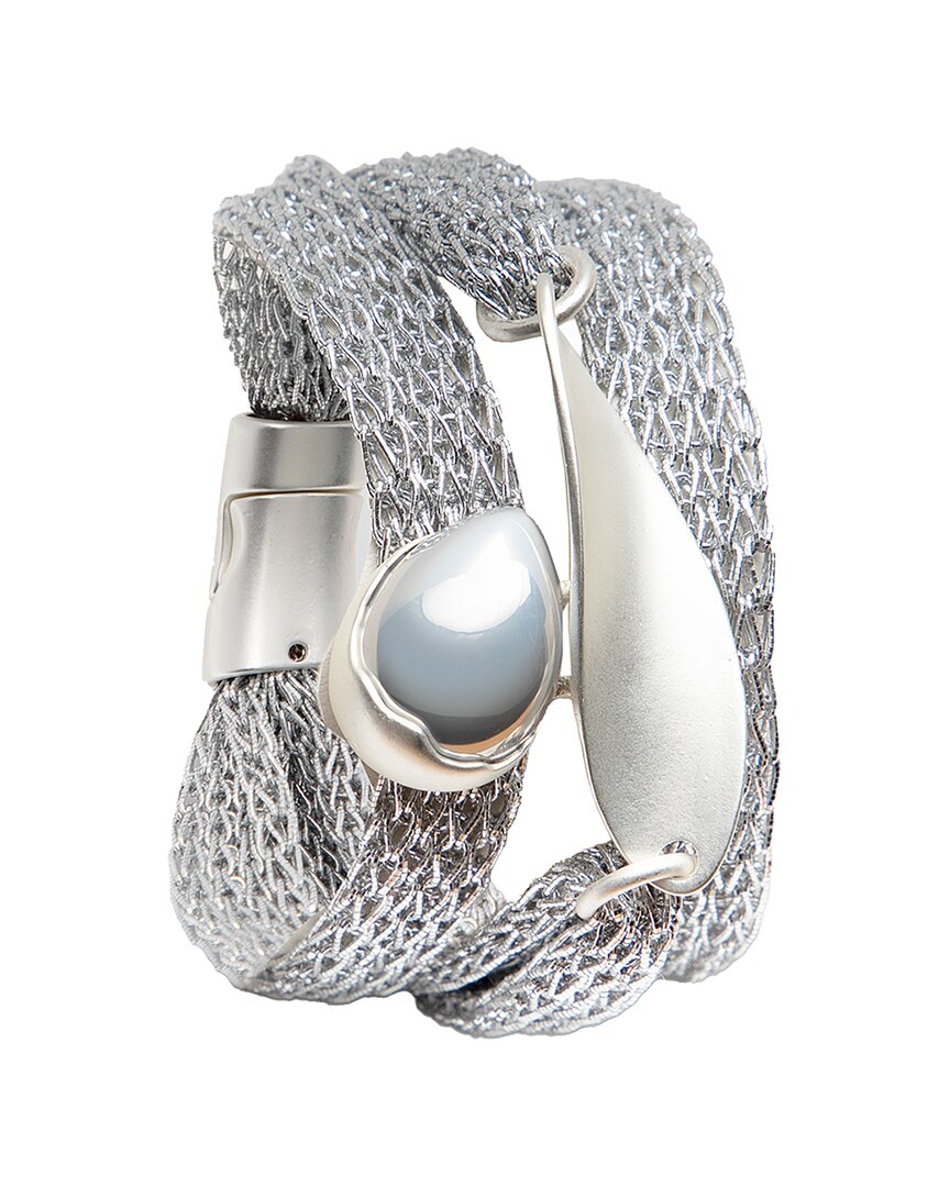 Saachi Mesh Bracelet In Gray