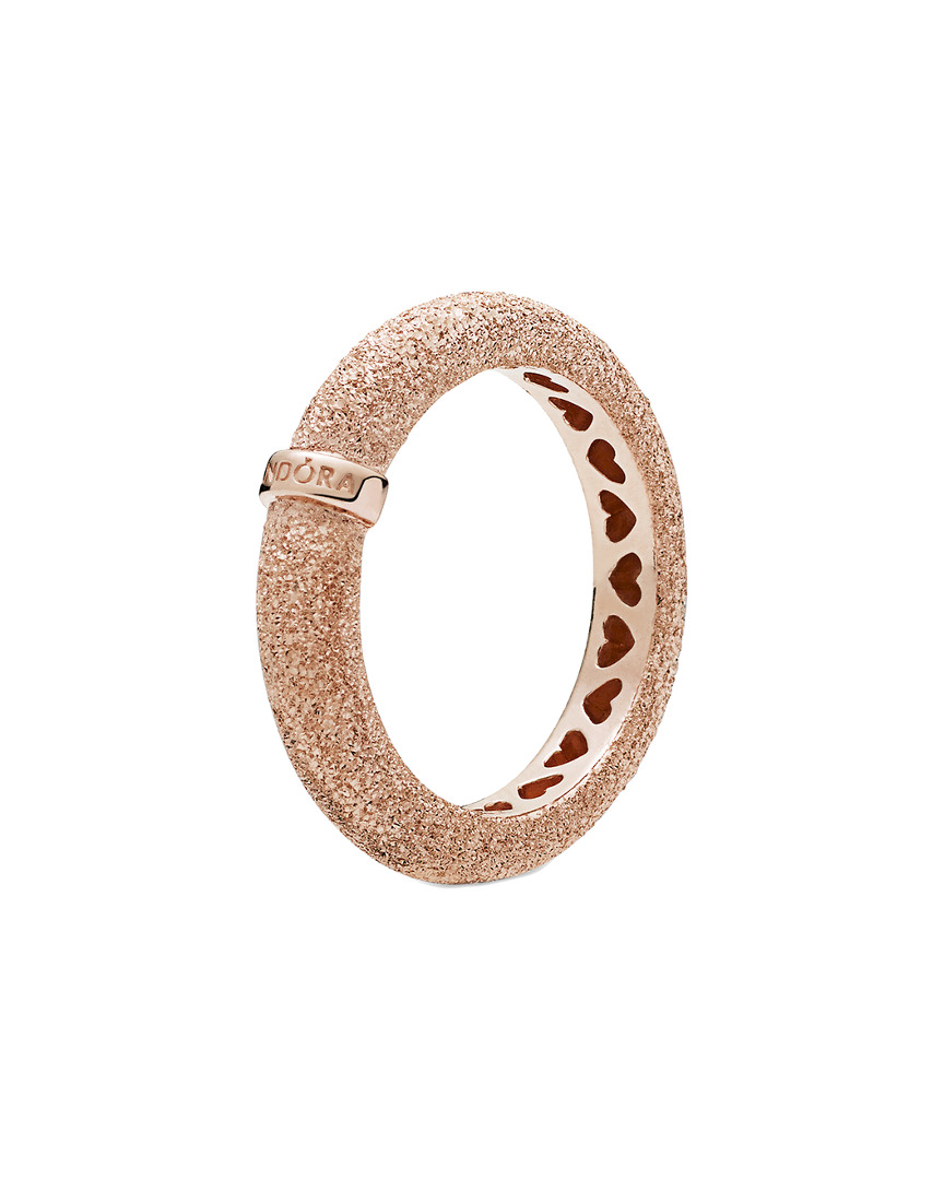 Pandora Rose Gold Vermeil Matte Brilliance Ring In Nocolor