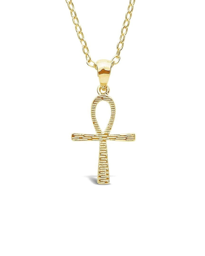 Sterling Forever 14k Plated Ankh Symbol Pendant Necklace
