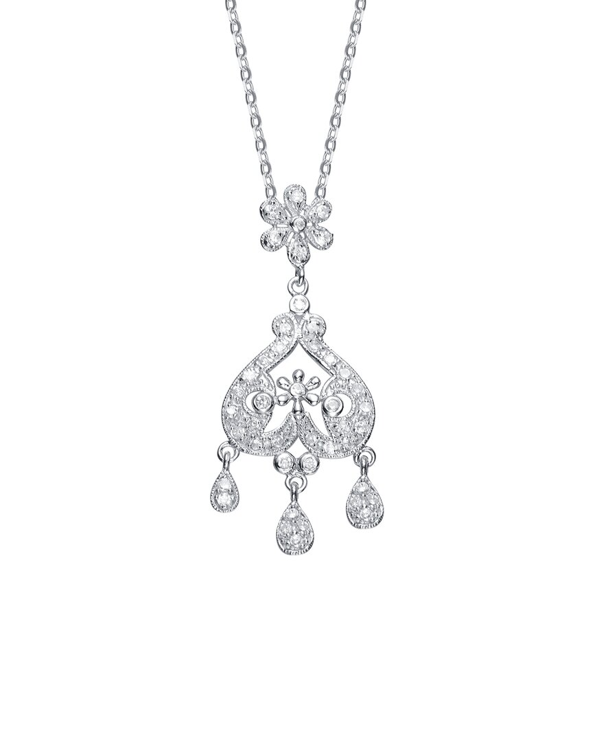Genevive Silver Cz Pendant