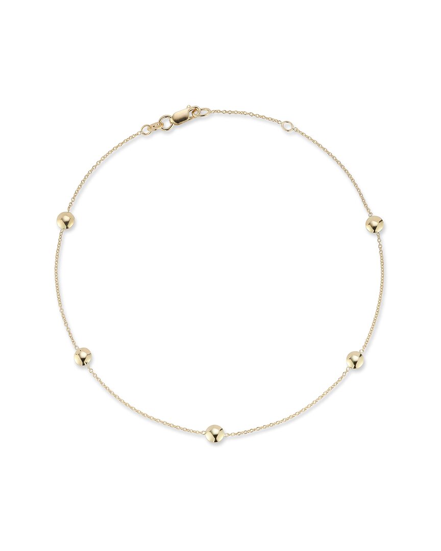 Ember Fine Jewelry 14k Button Station Ankle Bracelet