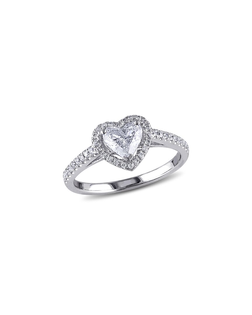 Rina Limor 14k 0.96 Ct. Tw. Diamond Halo Heart Ring