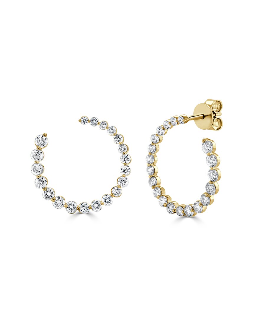 Sabrina Designs 14k 1.99 Ct. Tw. Diamond Hoops