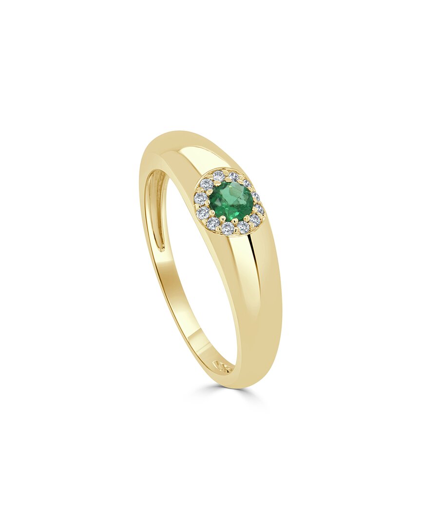 Sabrina Designs 14k 0.25 Ct. Tw. Diamond & Emerald Ring