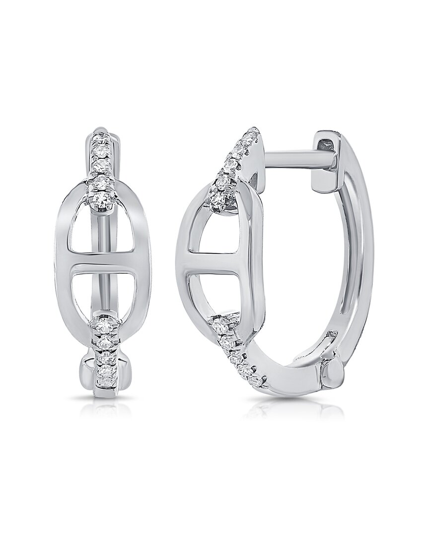 Sabrina Designs 14k 0.05 Ct. Tw. Diamond Huggie Earrings