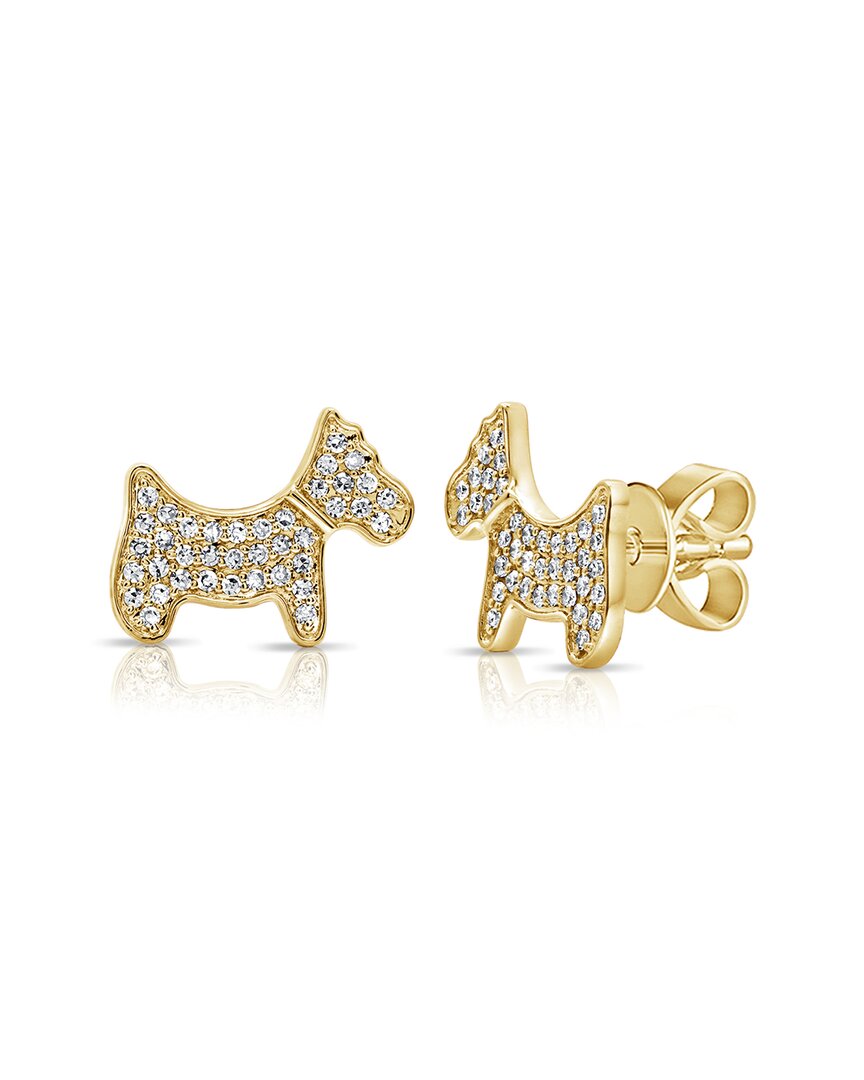 Sabrina Designs 14k 0.20 Ct. Tw. Diamond Dog Studs