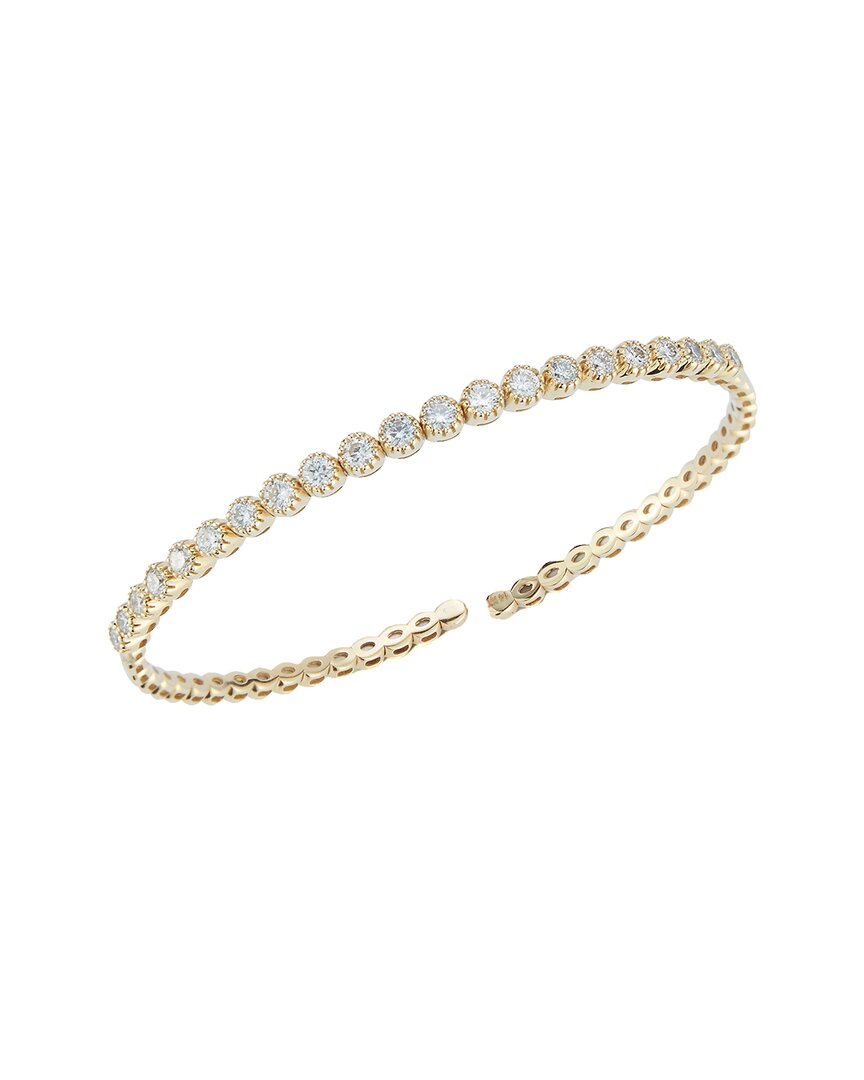 Nephora 14k 1.29 Ct. Tw. Diamond Bangle Bracelet In Gold