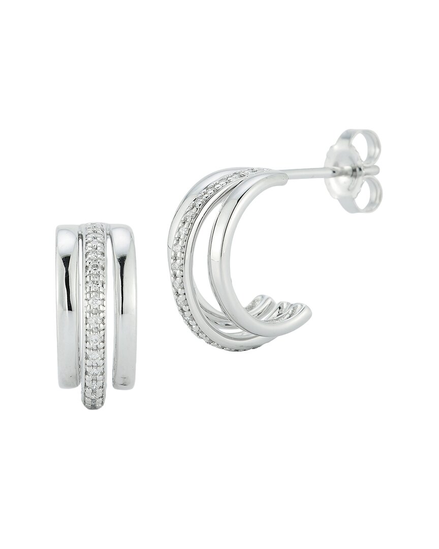 Nephora 14k 0.12 Ct. Tw. Diamond Earrings In Metallic