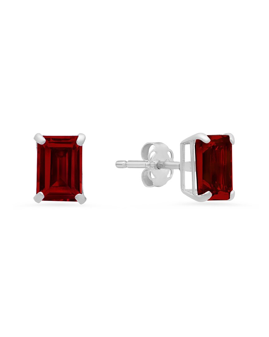 Maxcolor 14k 1.90 Ct. Tw. Garnet Studs