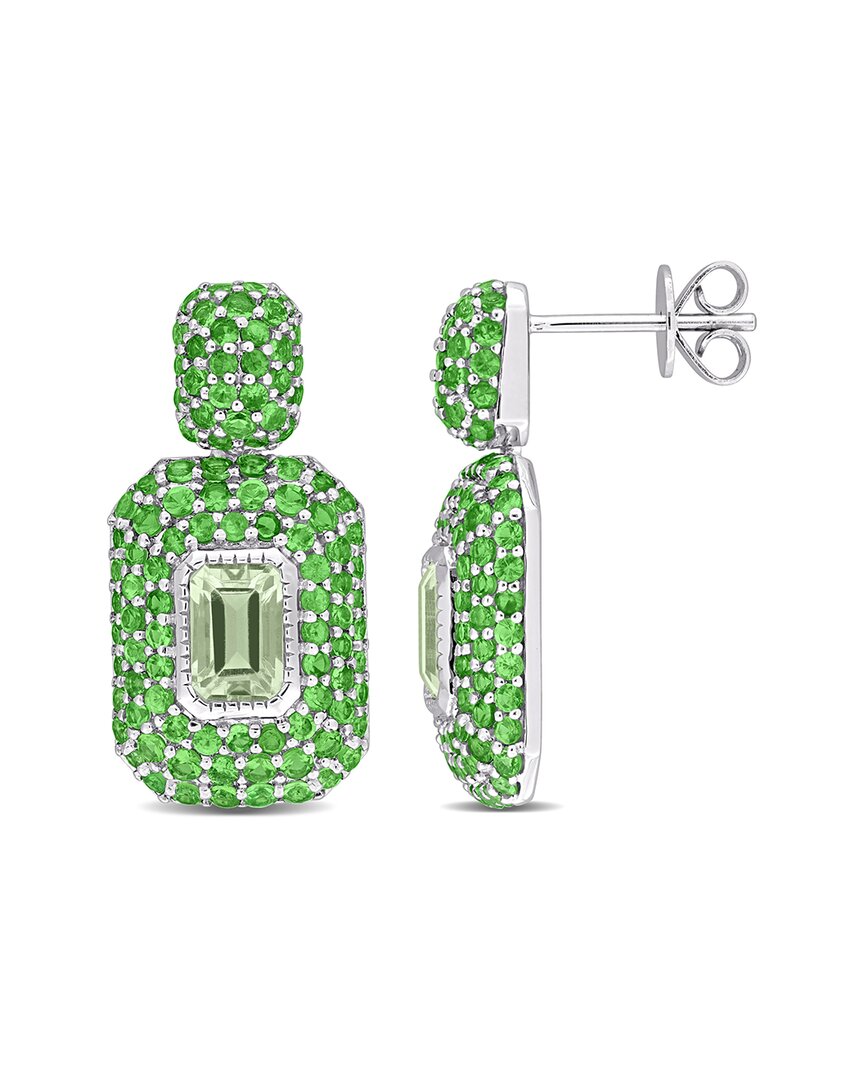 Rina Limor 14k 4.35 Ct. Tw. Green Quartz Dangle Earrings