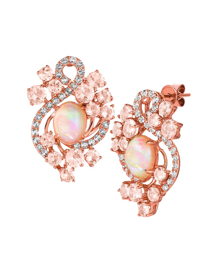 Le Vian 14k Strawberry Gold 5.96 Ct. Tw. Opal Earrings
