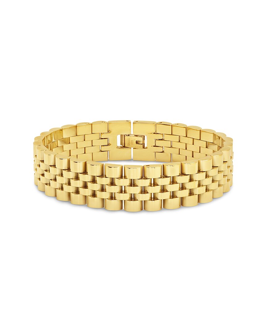 Sterling Forever 14k Plated Chunky Chain Watch Band