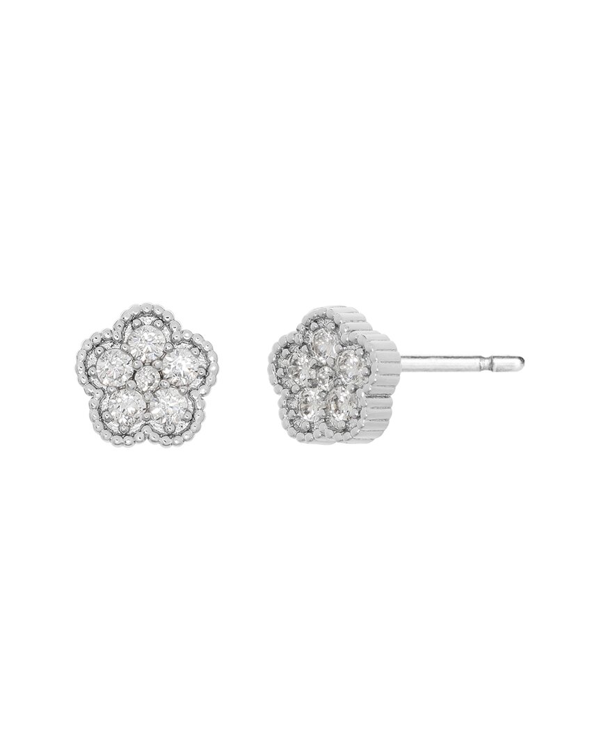 Jankuo Flower Cz Stud-post Earrings