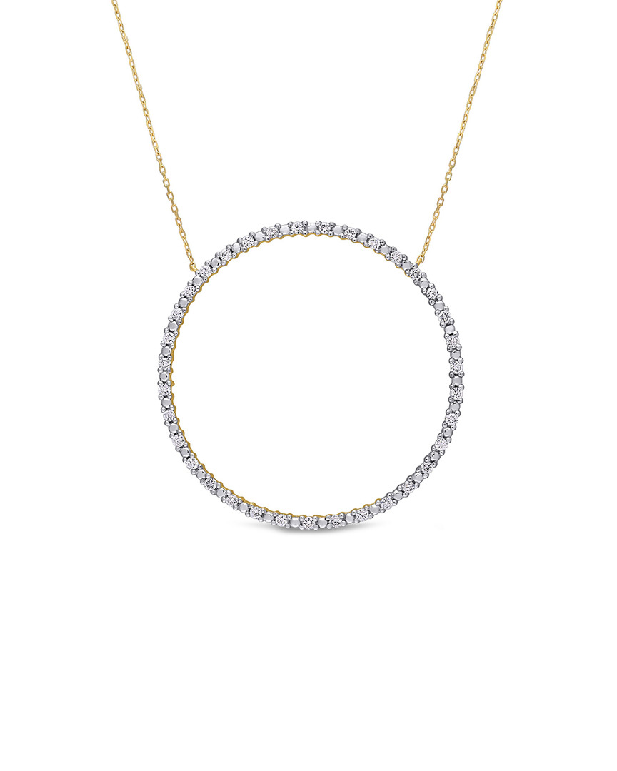 Rina Limor 10k 0.70 Ct. Tw. Diamond Circle Necklace