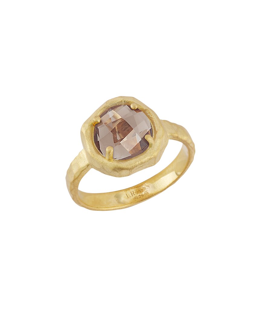 I. Reiss 14k 1.75 Ct. Tw. Diamond & Smokey Topaz Cocktail Ring In Gold