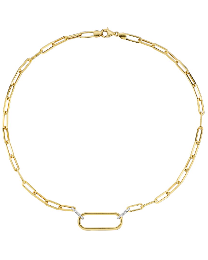 I. Reiss 14k 0.27 Ct. Tw. Diamond Ellipse Necklaces