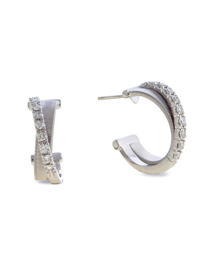 Marco Bicego Masai 18k 0.66 Ct. Tw. Diamond Earrings In Metallic