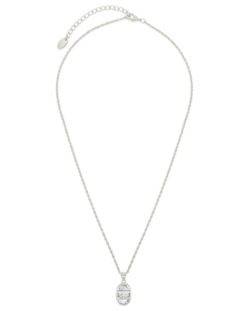 Sterling Forever Cz Soraya Pendant Necklace