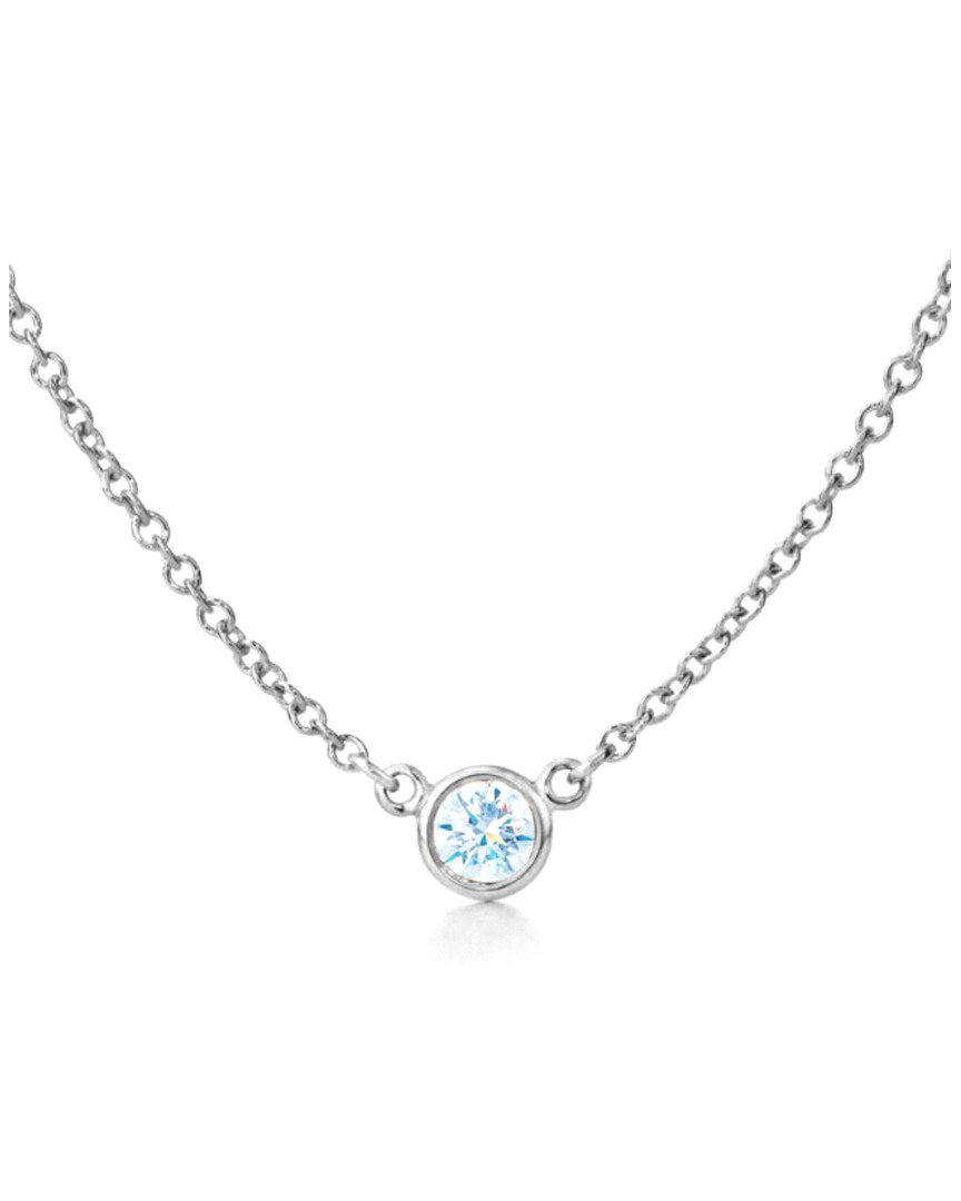 Suzy Levian 14k 0.40 Ct. Diamond Solitaire Necklace