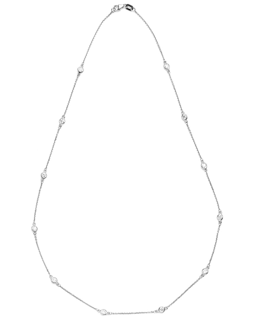 Suzy Levian 14k 0.40 Ct. Tw. Diamond Station Necklace