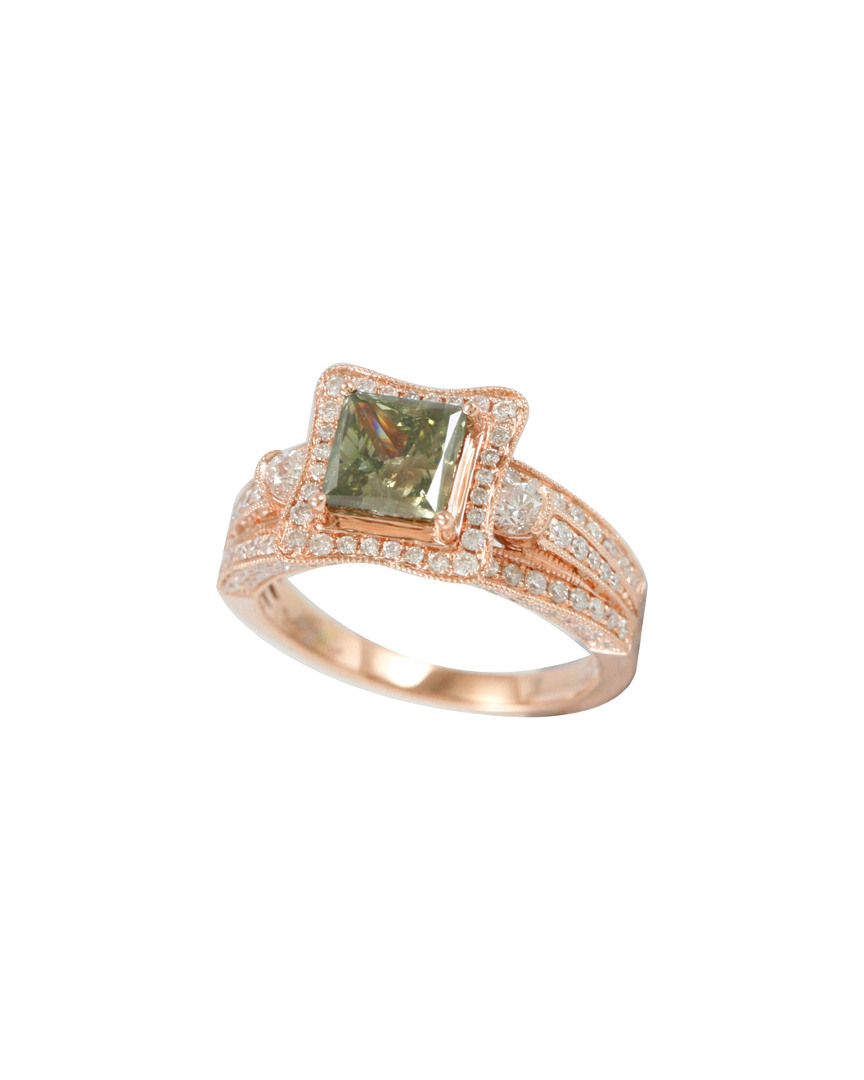 Suzy Levian 18k Rose Gold 2.80 Ct. Tw. Diamond Ring