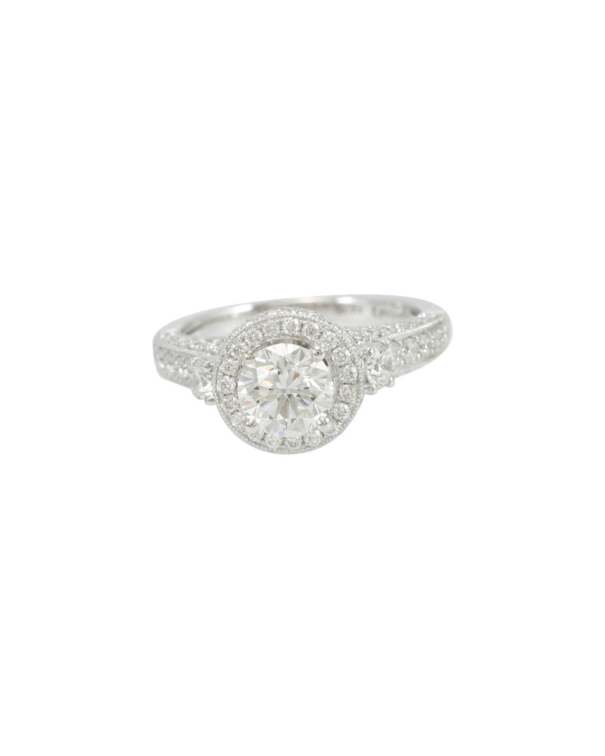 Suzy Levian Certified 18k 2.20 Ct. Tw. Diamond Ring