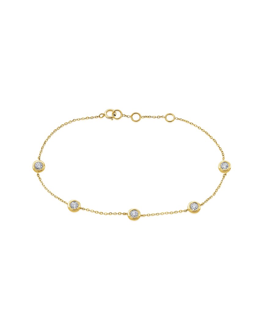 Sabrina Designs 14k 0.14 Ct. Tw. Diamond Station Bracelet In Gold