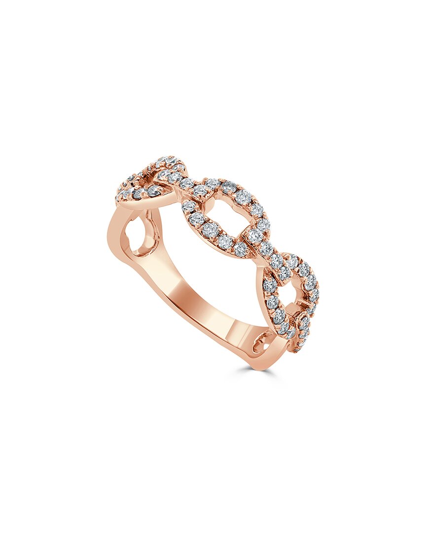 Sabrina Designs 14k Rose Gold 0.49 Ct. Tw. Diamond Link Ring