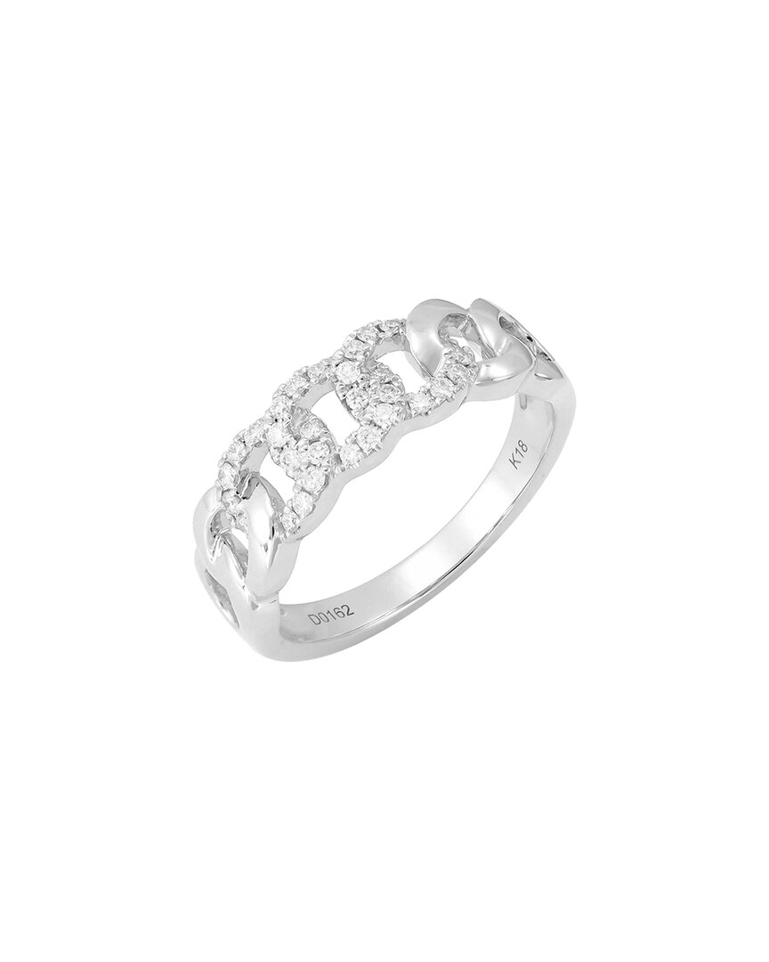 Sabrina Designs 18k 0.19 Ct. Tw. Diamond Ring In Metallic