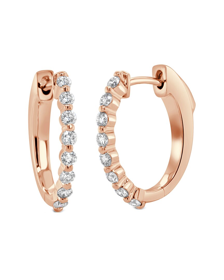 Sabrina Designs 14k Rose Gold 0.45 Ct. Tw. Diamond Hoops