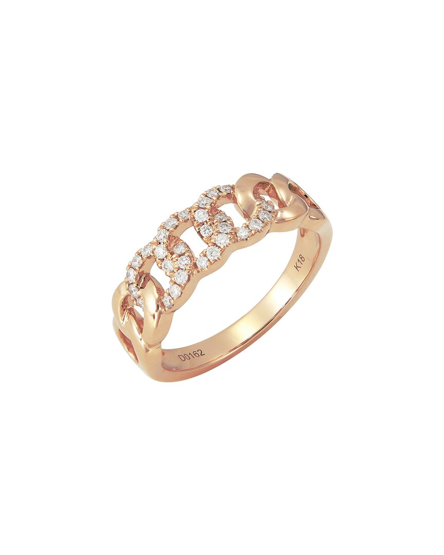Sabrina Designs 18k Rose Gold 0.16 Ct. Tw. Diamond Link Ring