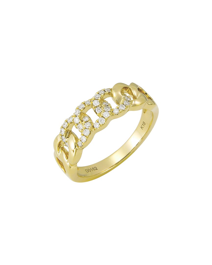 Sabrina Designs 18k 0.16 Ct. Tw. Diamond Link Ring In Gold
