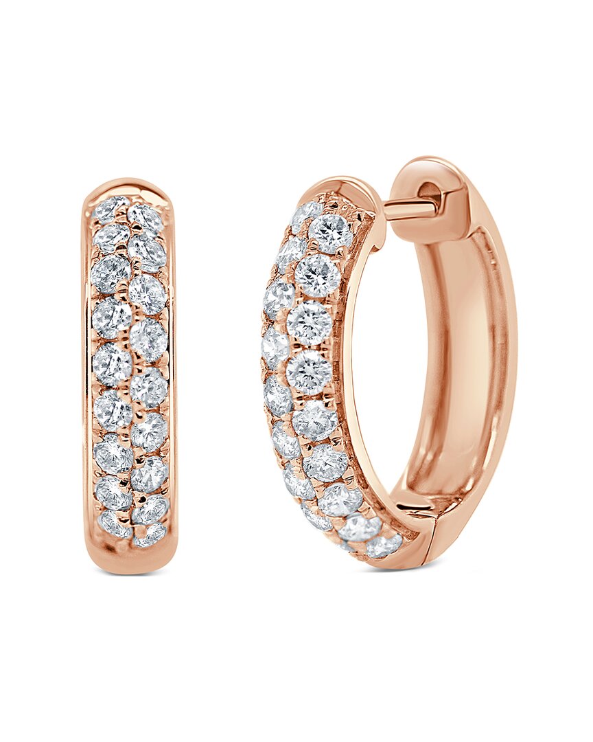 Sabrina Designs 14k Rose Gold 0.65 Ct. Tw. Diamond Hoops In Neutral