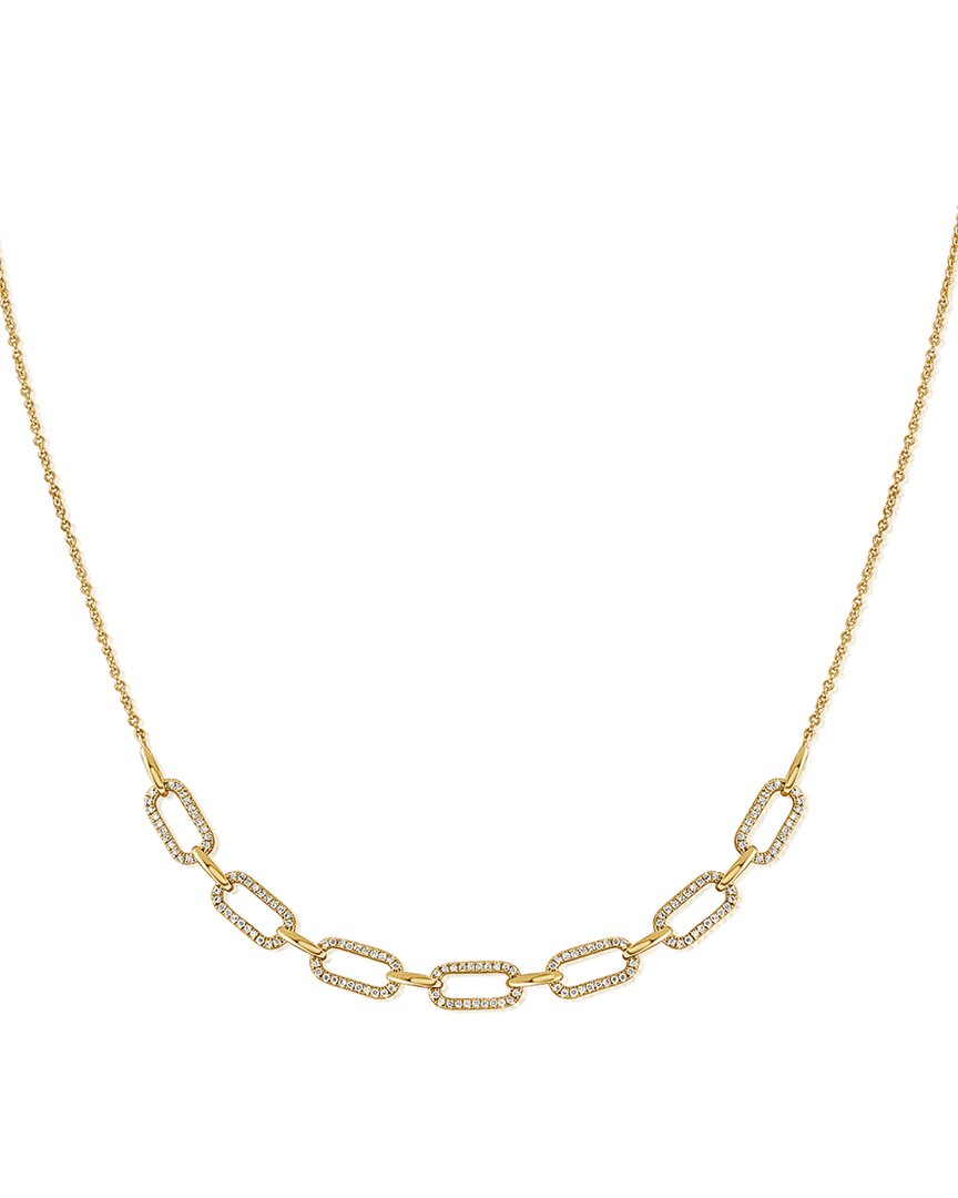 Sabrina Designs 14k 0.47 Ct. Tw. Diamond Link Necklace In Neutral
