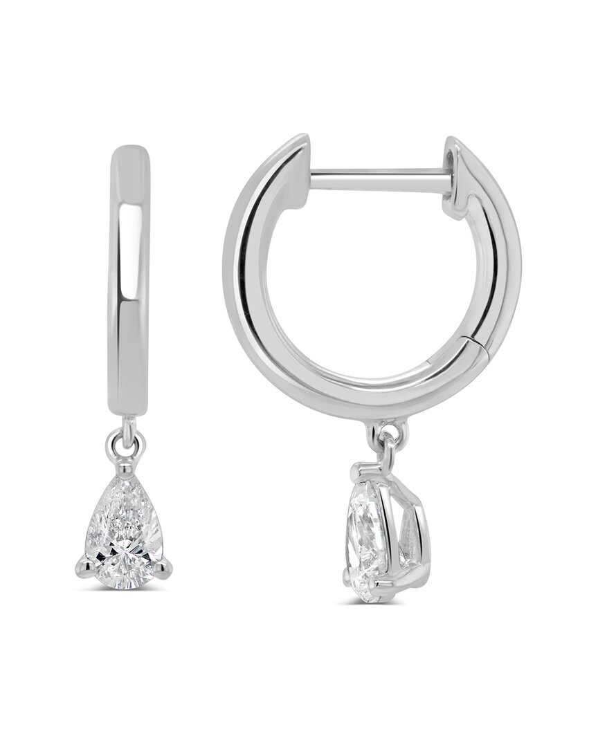 Sabrina Designs 14k 0.39 Ct. Tw. Diamond Drop Huggie Earrings In White