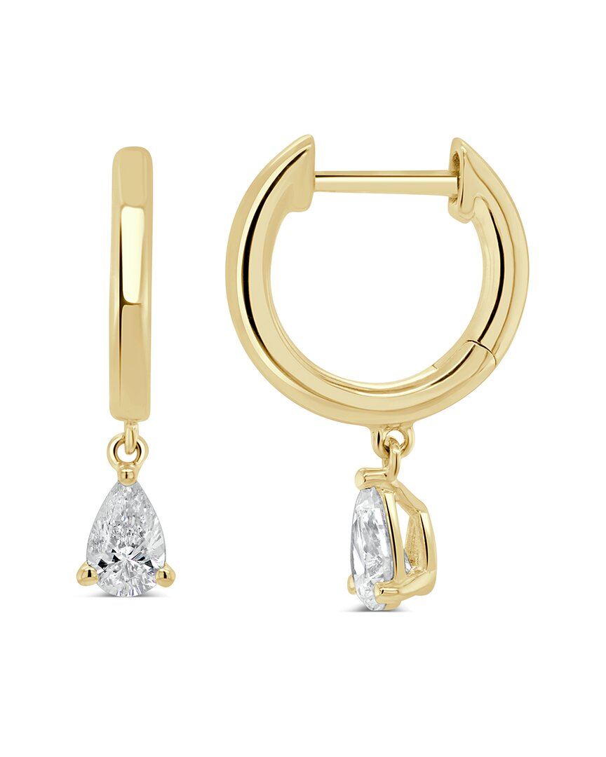 Sabrina Designs 14k 0.47 Ct. Tw. Diamond Drop Huggie Earrings In Gold